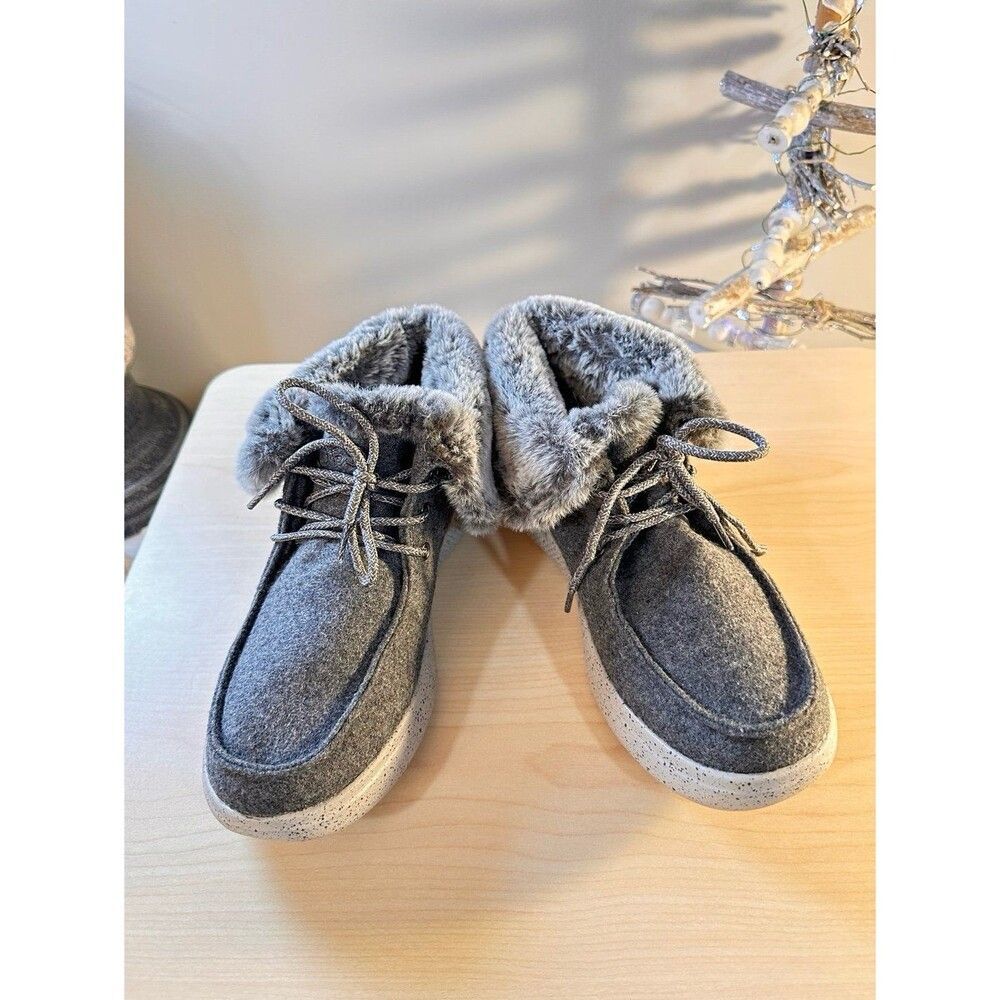 Skechers Memory Foam Sneakers with Faux Fur
